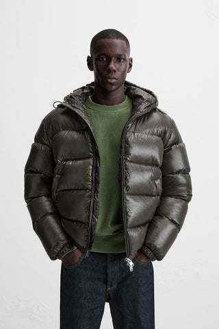Herren Winter Daunenjacke | Mit Kapuze