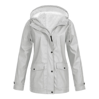 Damen-Regenjacke mit Kapuze | Lange Passform