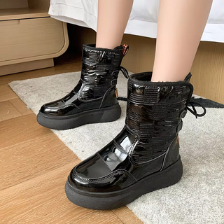 Damen Winter-Schnürstiefel | Knöchelhoch