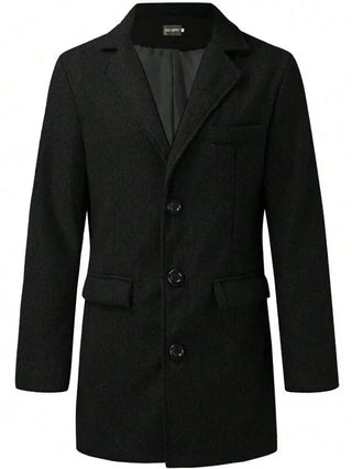 Herren Winter Trench coat | Klassischer Knopfverschluss