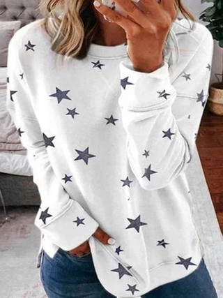Women's sweatshirt with star print | Casual & everyday