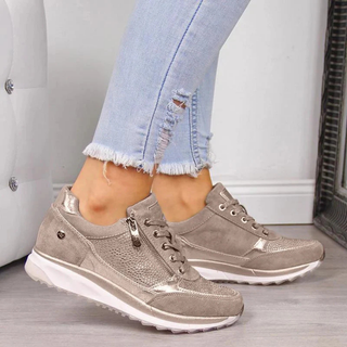 Damen Orthopädische Zipper Sneaker | Casual