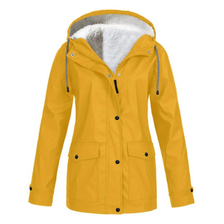 Damen-Regenjacke mit Kapuze | Lange Passform