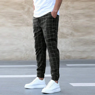 Herren Stylische Jogger-Hosen | Kariert