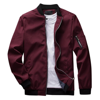 Men's bomber jacket | With zip pocket casual