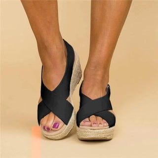 Damen Orthopädische Sommer Sandalen | Keilabsatz Bequem