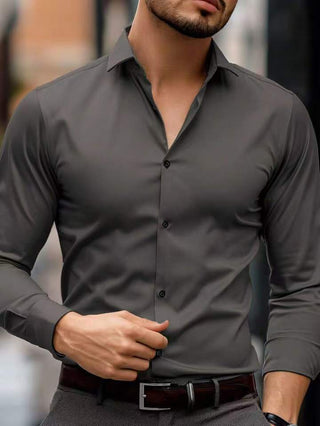 Herren Tailliertes Hemd | Langarm