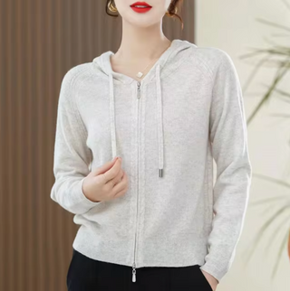 Damen Zip-Up Kapuzenjacke | Lässig