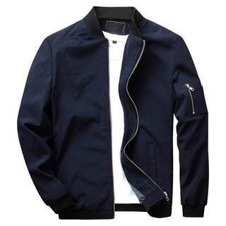 Men's bomber jacket | With zip pocket casual