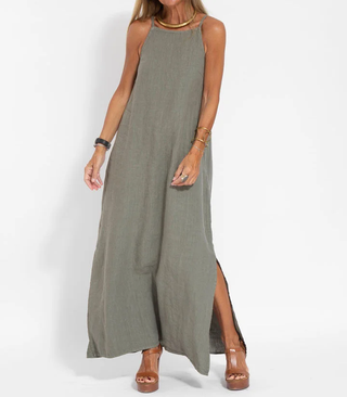 Maxi dress sleeveless for women | Airy