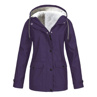 Damen-Regenjacke mit Kapuze | Lange Passform