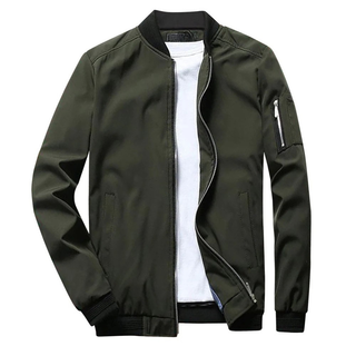 Men's bomber jacket | With zip pocket casual
