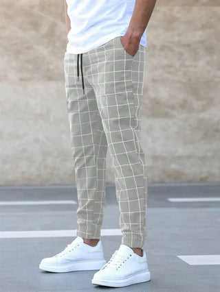 Herren Stylische Jogger-Hosen | Kariert