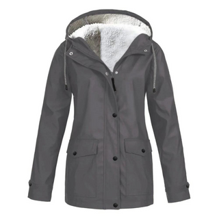 Damen-Regenjacke mit Kapuze | Lange Passform