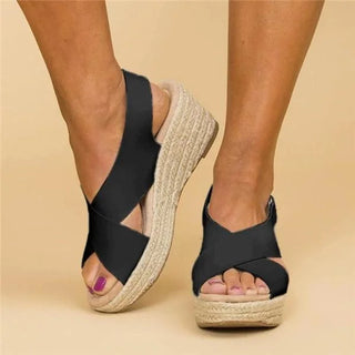 Damen Orthopädische Sommer Sandalen | Keilabsatz Bequem