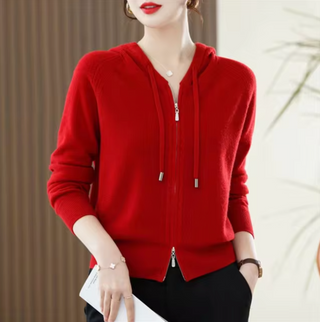 Damen Zip-Up Kapuzenjacke | Lässig