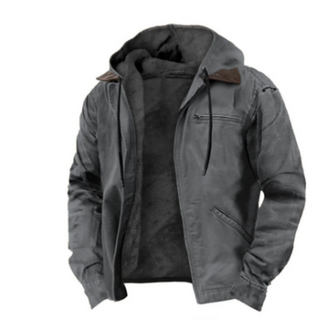 Herren Kapuzen Freizeitjacke | Mit Reißverschluss