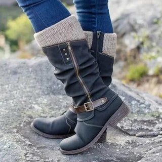 Damen Knöchelhohe Stiefel | Schnallen-Detail