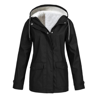 Damen-Regenjacke mit Kapuze | Lange Passform
