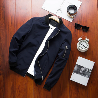 Men's bomber jacket | With zip pocket casual