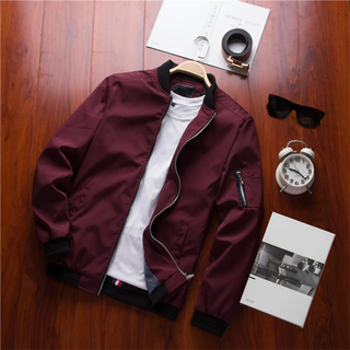 Men's bomber jacket | With zip pocket casual