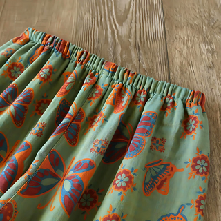 Women's pajamas with butterfly motif | With buttons