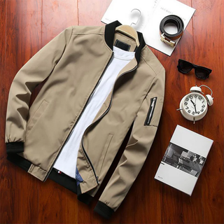 Men's bomber jacket | With zip pocket casual