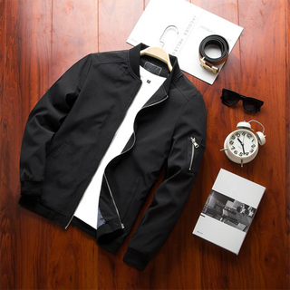 Men's bomber jacket | With zip pocket casual