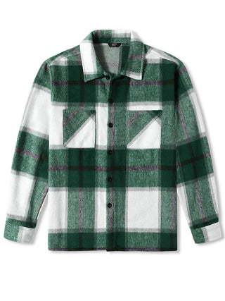 Herren Karierte Freizeitjacke | Mit Knöpfen