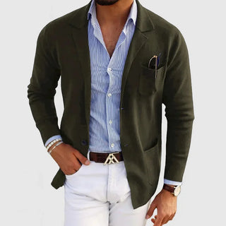 Men's blazer in knit style | With relaxed fit