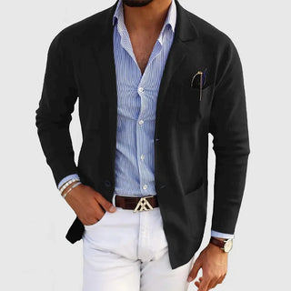 Men's blazer in knit style | With relaxed fit