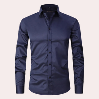 Herren Langarmhemd | Button-Down-Kragen