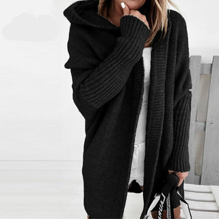 Damen Kapuzenstrickcardigan | Lässige Passform