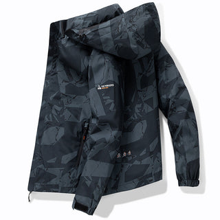 Herren Winter Ski Jacke | Mit Kapuze und Reissverschluss