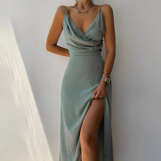 Women's Evening Wrap Dress | Maxi