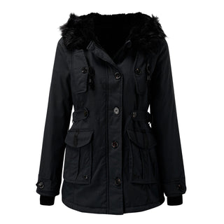Women's Winter Parka | With Hood & Waist Drawstring