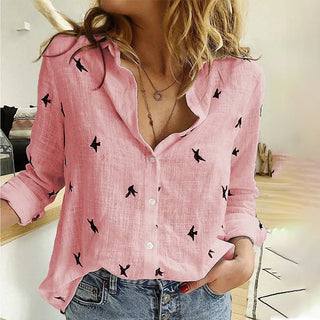Women's shirt with pattern and buttons | Casual fit