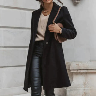 Damen Winter Trenchcoat | Einreihig & Tailliert