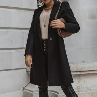 Damen Winter Trenchcoat | Einreihig & Tailliert
