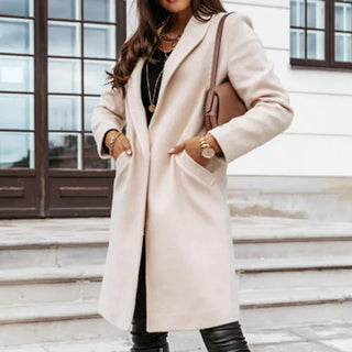 Damen Winter Trenchcoat | Einreihig & Tailliert