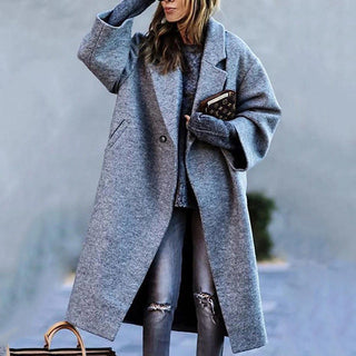 Damen Winter Langmantel | Karomuster
