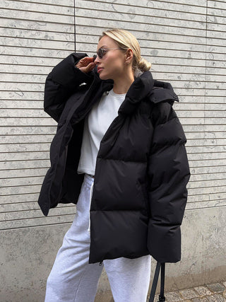 Damen Winter Daunenjacke | Hoher Kragen Lässig