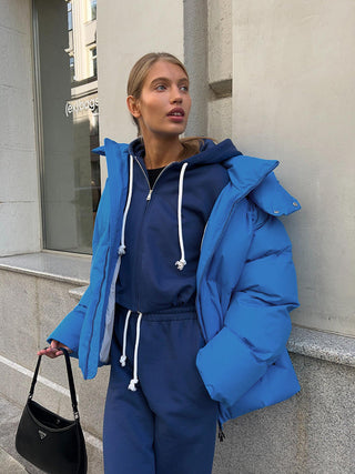 Damen Winter Daunenjacke | Hoher Kragen Lässig