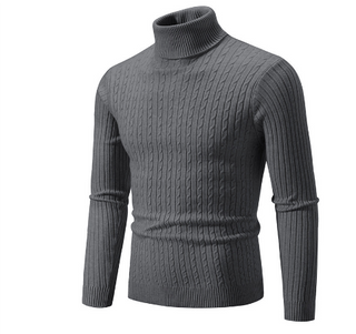 Herren Schlanke Passform Pullover | Rollkragen