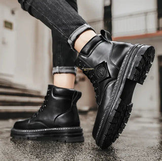 Herren Schnür-Ankle Boots | Chunky Sohle