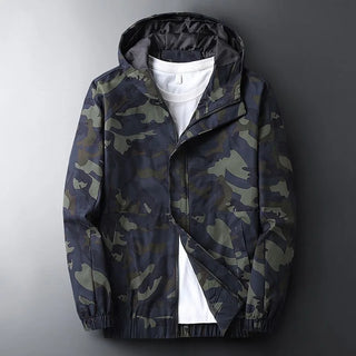 Herren Camouflage Kapuzenjacke | Lässig