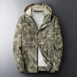 Herren Camouflage Kapuzenjacke | Lässig
