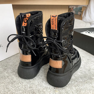 Damen Winter-Schnürstiefel | Knöchelhoch