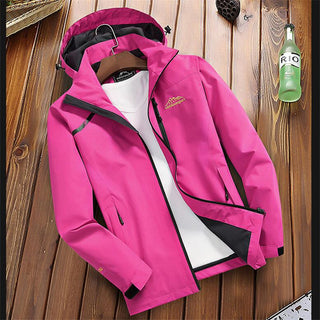Outdoor hooded coat for men | Full-length zipper