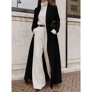 Damen Langer Doppelreihiger Winter Trench coat | Klassisch